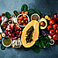 Verschiedene Obst- und Gemüsesorten mit wirksamen Antioxidantien