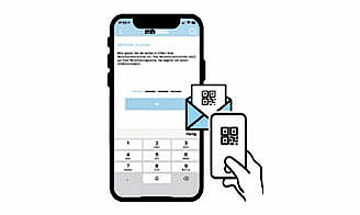 Das Bild zeigt die Identifizierung für die 2-Faktor-Authentifizierung der mhplus: SmartIdent.