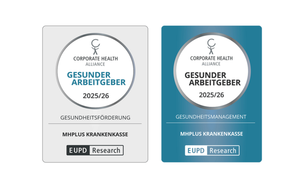 Abbildung der EUPD-Gütesiegel "Gesunder Arbeitgeber"