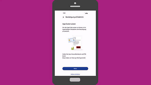 Wenn Sie Ihre ePA-App sechs Monate nicht genutzt haben, müssen Sie sich noch einmal neu identifizieren.