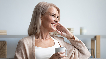 Frau ist zufrieden, sie muss eine Reha machen und hat auch schon einen Platz in einer Klinik.
