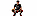Ein Handballspieler in einem schwarzen Trikot ist in der Hocke. Er hält in seinen Händen einen Handball.