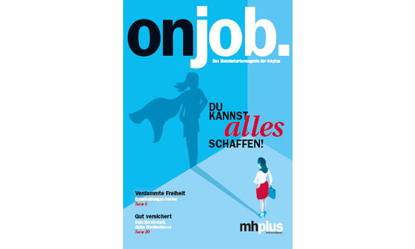 Cover der onjob, das Magazin für unsere Versicherten, die ins Berufsleben starten.